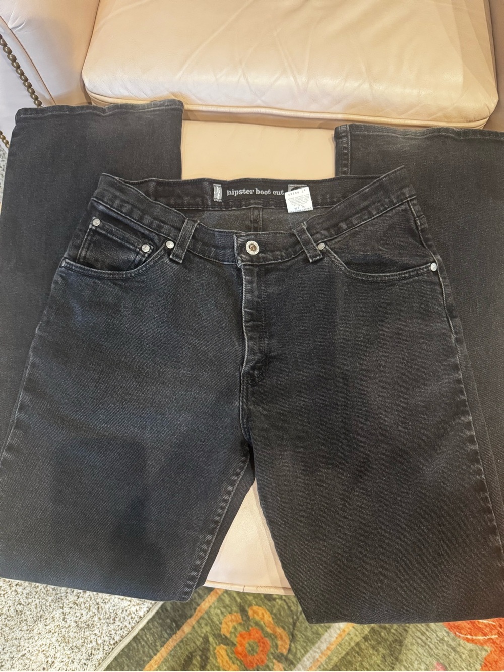 Vintage Y2K Black Levi’s silvertab hipster bootcut jeans, size 11